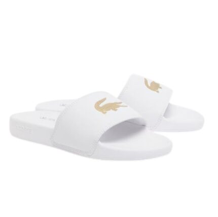 Γυναικείες Παντόφλες Slides Lacoste 751CFA0003ALM Λευκές