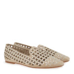 Γυναικεία Παπούτσια Slip-on Exe 0285-1483 Μπεζ Καστόρι Ασημί Στρας W185L483149X