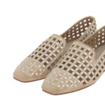 Γυναικεία Παπούτσια Slip-on Exe 0285-1483 Μπεζ Καστόρι Ασημί Στρας W185L483149X