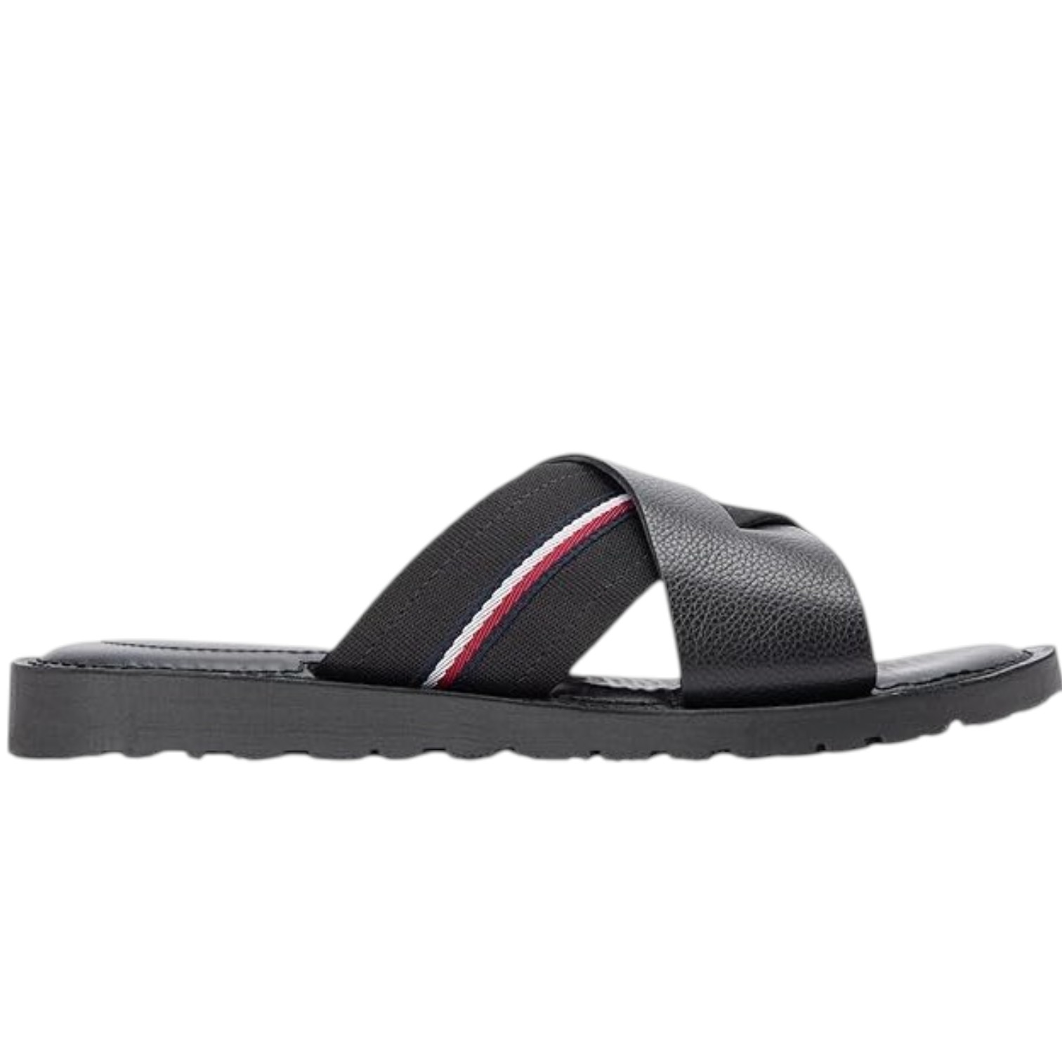 Ανδρικές Δερμάτινες Παντόφλες Tommy Hilfiger FM0FM05783-BDS Μαύρες Ανδρικές Δερμάτινες Παντόφλες Tommy Hilfiger FM0FM05783-BDS Μαύρες