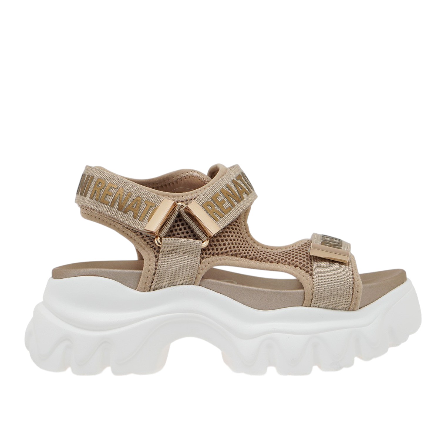 Γυναικεία Flatforms Renato Garini DMD-25061101-Gold Πλατίνα W428A1014L46 Γυναικεία Flatforms Renato Garini DMD-25061101-Gold Πλατίνα W428A1014L46