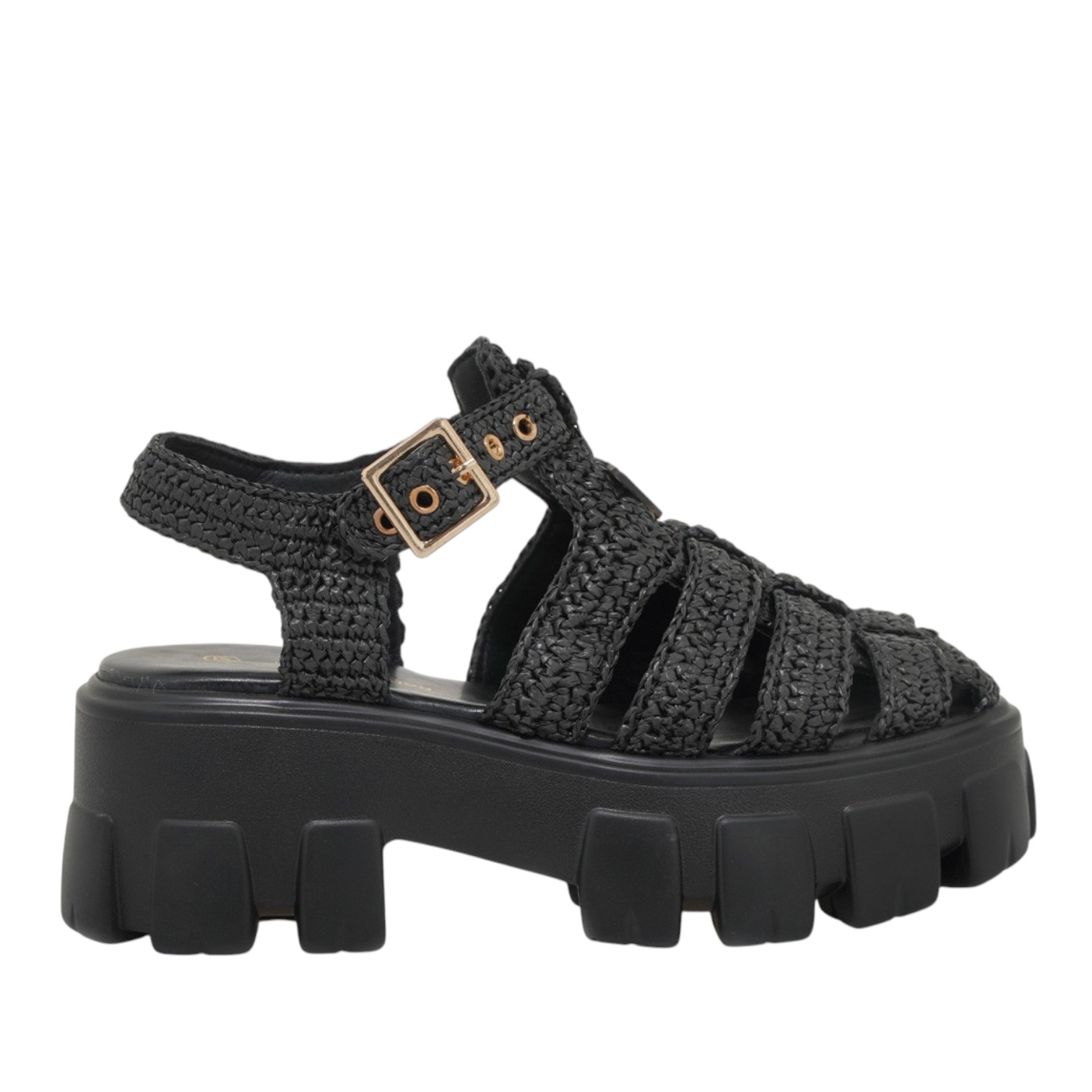 Γυναικεία Flatforms Renato Garini RG!XB9609-2 Μαύρο Κροσέ W403R60937A5 Γυναικεία Flatforms Renato Garini RG!XB9609-2 Μαύρο Κροσέ W403R60937A5