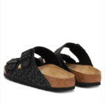 Γυναικεία Ανατομικά Σανδάλια Birkenstock Arizona Bs 1030563 Leo Black Narrow Fit