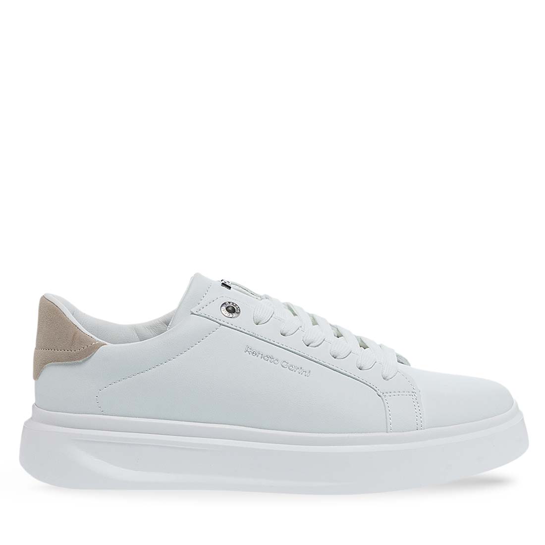 Ανδρικά Sneakers Renato Garini Bristol-708 Λευκό Μπεζ Nubuck W570070826J9 Ανδρικά Sneakers Renato Garini Bristol-708 Λευκό Μπεζ Nubuck W570070826J9