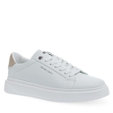 Ανδρικά Sneakers Renato Garini Bristol-708 Λευκό Μπεζ Nubuck W570070826J9