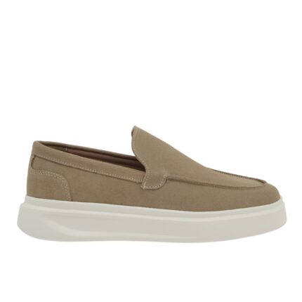 Ανδρικά Δερμάτινα Loafers Renato Garini Bristol-2868AL Μπεζ Καστόρι W57009682585