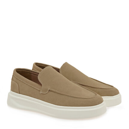 Ανδρικά Δερμάτινα Loafers Renato Garini Bristol-2868AL Μπεζ Καστόρι W57009682585