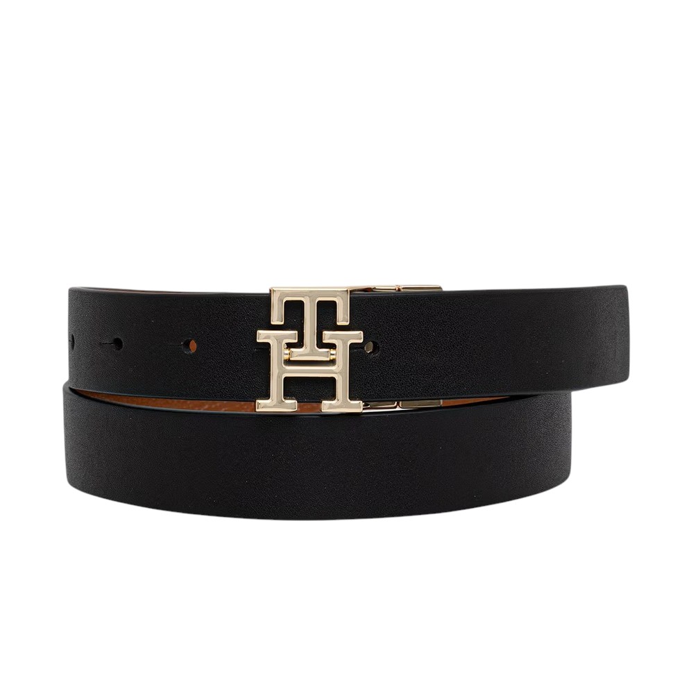 Γυναικεία Δερμάτινη Ζώνη Διπλής Όψης Tommy Hilfiger 3.0 AW0AW18691-BDS Μαύρη-Ταμπά Γυναικεία Δερμάτινη Ζώνη Διπλής Όψης Tommy Hilfiger 3.0 AW0AW18691-BDS Μαύρη-Ταμπά
