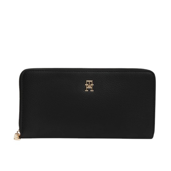 Γυναικείο Πορτοφόλι Tommy Hilfiger Large Ziparound AW0AW18483-BDS Μαύρο Γυναικείο Πορτοφόλι Tommy Hilfiger Large Ziparound AW0AW18483-BDS Μαύρο
