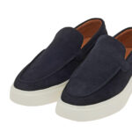 Ανδρικά Δερμάτινα Loafers Renato Garini Bristol-2868AL Μπλε Καστόρι W57009682054