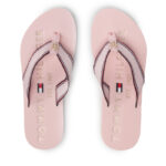 Γυναικείες Σαγιονάρες Tommy Hilfiger Hardware Flat Beach Sandal FW0FW06421 TIP Ροζ
