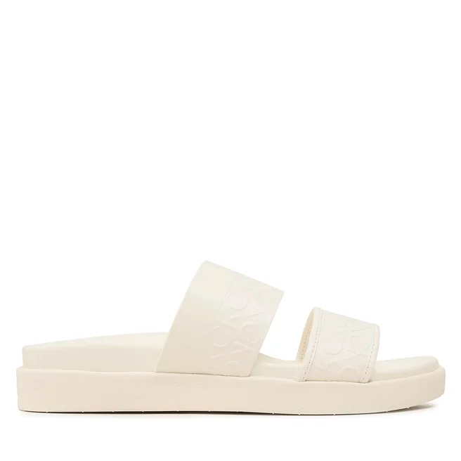 Γυναικεία Σανδάλια Calvin Klein Leather Ergo Slide HW0HW01535 OLI Κρεμ Γυναικεία Σανδάλια Calvin Klein Leather Ergo Slide HW0HW01535 OLI Κρεμ