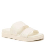 Γυναικεία Σανδάλια Calvin Klein Leather Ergo Slide HW0HW01535 OLI Κρεμ