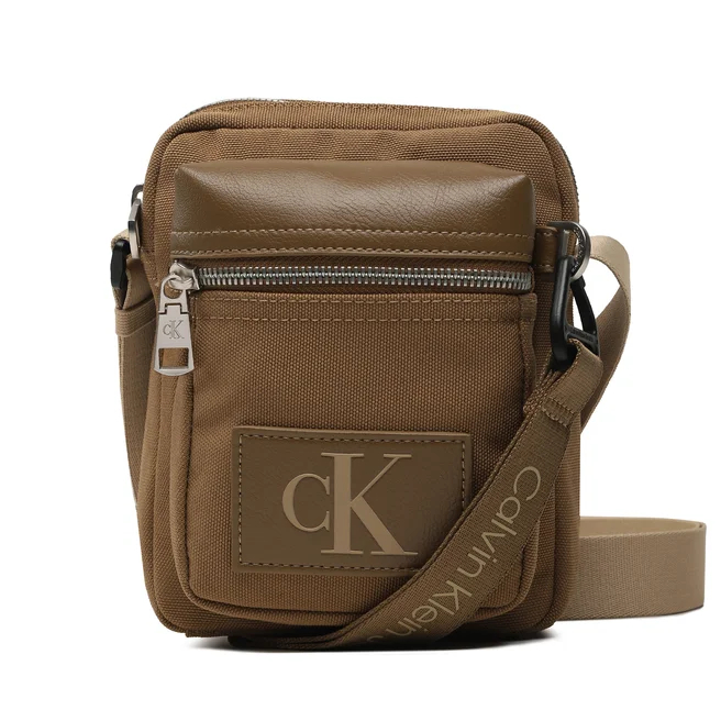 Ανδρική Τσάντα Χιαστί Calvin Klein Tagged Reporter K50K510412 GC7 Χακί Ανδρική Τσάντα Χιαστί Calvin Klein Tagged Reporter K50K510412 GC7 Χακί