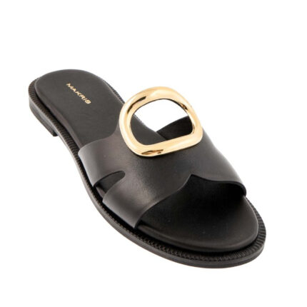 Γυναικεία Σανδάλια Makris K2 Flat Sandals 21.110.20 Μαύρα