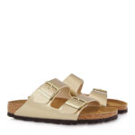 Γυναικεία Ανατομικά Δερμάτινα Σανδάλια Birkenstock Arizona 1016111 Χρυσό Narrow Fit