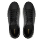 Ανδρικά Ανατομικά Δερμάτινα Sneakers Geox Adacter U45FFA 00046 C9999 Μαύρα