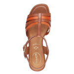 Γυναικεία Ανατομικά Δερμάτινα Πέδιλα Tamaris Comfort 8-88320-42 442 Καφέ Multi