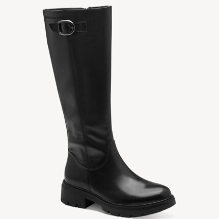 Γυναικείες Δερμάτινες Ανατομικές Μπότες Tamaris Comfort 8-85601-43 001 Μαύρες