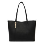 Γυναικεία Δερμάτινη Τσάντα Ώμου DKNY Avril R52AKG54-BGD Μαύρη