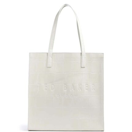 Γυναικεία Τσάντα Ώμου Ted Baker Croccon Large Icon 281631 Ivory Κροκό