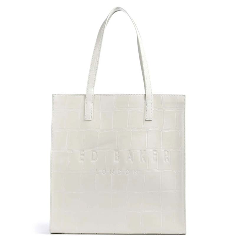 Γυναικεία Τσάντα Ώμου Ted Baker Croccon Large Icon 281631 Ivory Κροκό Γυναικεία Τσάντα Ώμου Ted Baker Croccon Large Icon 281631 Ivory Κροκό