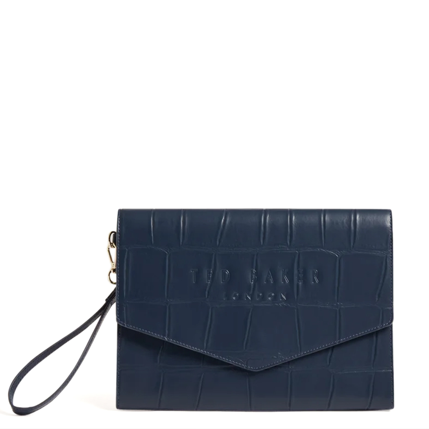 Γυναικείος Φάκελος Ted Baker Crocey 281559 Navy Κροκό Γυναικείος Φάκελος Ted Baker Crocey 281559 Navy Κροκό