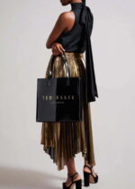 Γυναικεία Τσάντα Ώμου Ted Baker Crinkon 281641 Μαύρη Λουστρίν