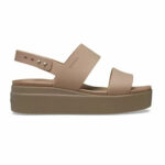 Γυναικείες Πλατφόρμες Crocs Brooklyn Low Wedge 206453-2EL Latte/Mushroom
