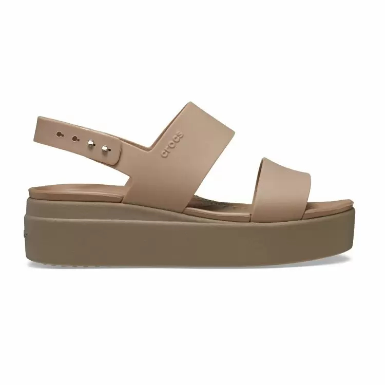 Γυναικείες Πλατφόρμες Crocs Brooklyn Low Wedge 206453-2EL Latte/Mushroom Γυναικείες Πλατφόρμες Crocs Brooklyn Low Wedge 206453-2EL Latte/Mushroom