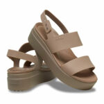Γυναικείες Πλατφόρμες Crocs Brooklyn Low Wedge 206453-2EL Latte/Mushroom