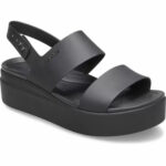 Γυναικείες Πλατφόρμες Crocs Brooklyn Low Wedge 206453-060 Μαύρες