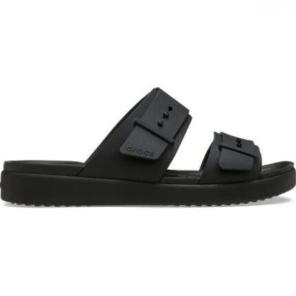 Γυναικείες Ανατομικές Παντόφλες Crocs Brooklyn Buckle Low 211215-001 Μαύρες