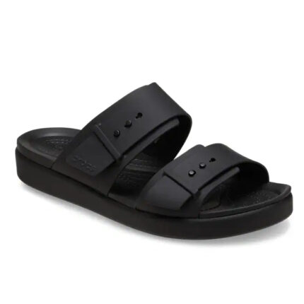 Γυναικείες Ανατομικές Παντόφλες Crocs Brooklyn Buckle Low 211215-001 Μαύρες