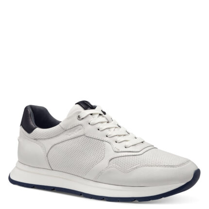 Ανδρικά Ανατομικά Δερμάτινα Sneakers Tamaris 1-13602-42 100 Λευκό