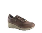 Γυναικεία Ανατομικά Δερμάτινα Sneakers Ragazza 0322 Ταμπά