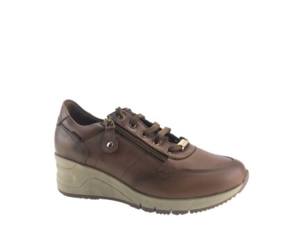 Γυναικεία Ανατομικά Δερμάτινα Sneakers Ragazza 0322 Ταμπά