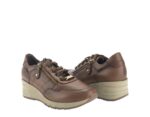 Γυναικεία Ανατομικά Δερμάτινα Sneakers Ragazza 0322 Ταμπά