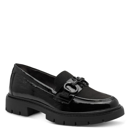 Γυναικεία Ανατομικά Δερμάτινα Μοκασίνια Tamaris Comfort 8-84315-43 098 Μαύρο