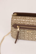 Γυναικεία Τσάντα Ώμου DKNY Bryant R5335M02-N42 Καφέ Logo