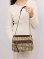Γυναικεία Τσάντα Ώμου DKNY Bryant R5335M02-N42 Καφέ Logo