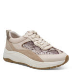 Γυναικεία Ανατομικά Δερμάτινα Sneakers Tamaris 1-23718-46 483 Beige Snake