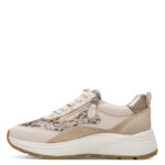 Γυναικεία Ανατομικά Δερμάτινα Sneakers Tamaris 1-23718-46 483 Beige Snake