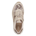 Γυναικεία Ανατομικά Δερμάτινα Sneakers Tamaris 1-23718-46 483 Beige Snake