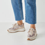 Γυναικεία Ανατομικά Δερμάτινα Sneakers Tamaris 1-23718-46 483 Beige Snake