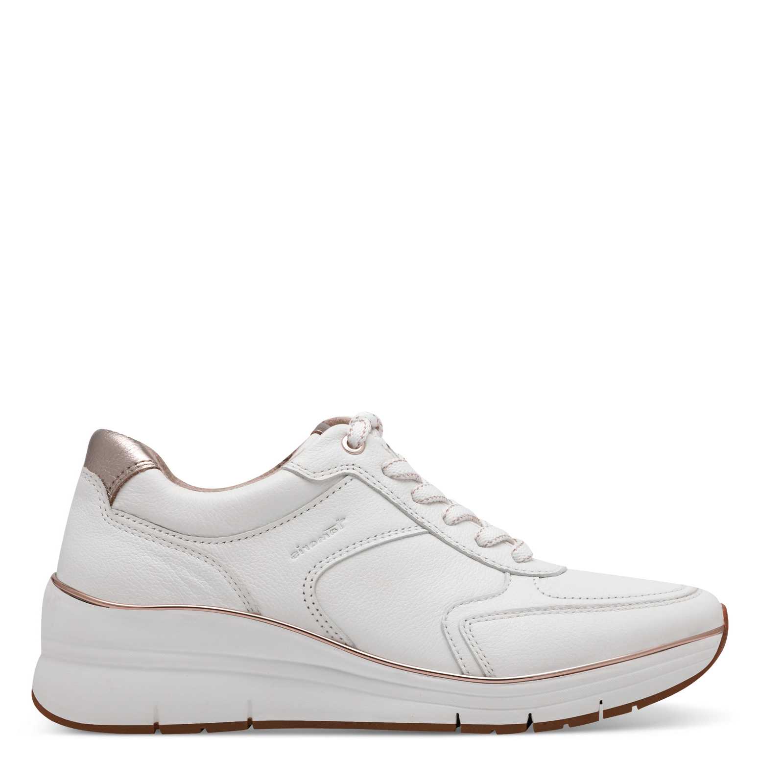 Γυναικεία Ανατομικά Δερμάτινα Sneakers Tamaris 1-23764-43 1A9 Άσπρο/Ρόζ-Χρυσό Γυναικεία Ανατομικά Δερμάτινα Sneakers Tamaris 1-23764-43 1A9 Άσπρο/Ρόζ-Χρυσό