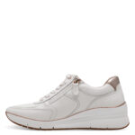 Γυναικεία Ανατομικά Δερμάτινα Sneakers Tamaris 1-23764-43 1A9 Άσπρο/Ρόζ-Χρυσό