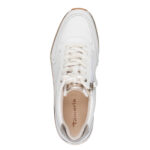 Γυναικεία Ανατομικά Δερμάτινα Sneakers Tamaris 1-23764-43 1A9 Άσπρο/Ρόζ-Χρυσό