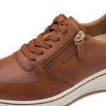 Γυναικεία Ανατομικά Δερμάτινα Sneakers Tamaris 1-23711-42 3B8 Καφέ