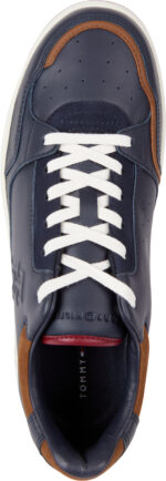 Ανδρικά Δερμάτινα Sneakers Tommy Hilfiger Basket FM0FM04823 DW5 Μπλε
